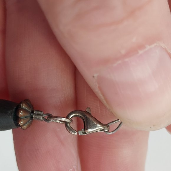 Turquoise & Beaded earring and Necklace Set - Picture 6 of 8